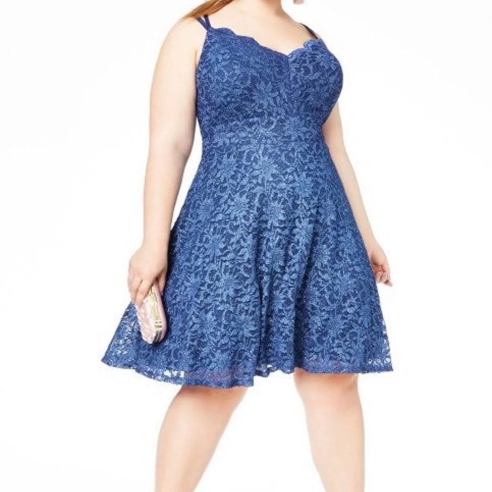 Tweeze Me Blue Sparkly Dress